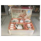 NOS Vintage Toy Tea Set - Porcelain