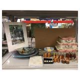 Pencil Signed Print, Art Glass Bowl, S&P Shakers