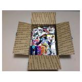 Box of assorted sports cards