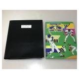 2 binders sports cards.