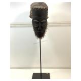 Authentic African Tribal Mask on Display