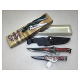 NIB couple knives with sheath.