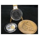 Misc coin medallion lot