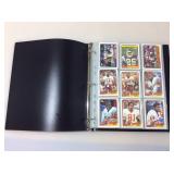Binder of sports cards