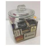 Vintage Planters Square Countertop Peanut Jar w/