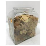 Vintage 1940 Leap Year Countertop Peanut Jar. No