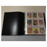 Binder of 1984 Donruss Baseball Cards