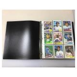 Binder of 1985 Topps Baseball Cards