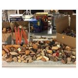 Assorted Minerals, Carved Bone and Shells for