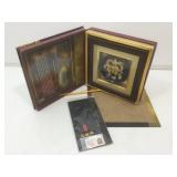 Chinese Dragon Sculpture in Shadowbox Frame.