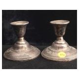 Sterling candle holders 676g TW