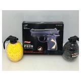 NIB airsoft gun with ammo.