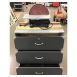 CM 12 inch Disc Sander on rolling Organizer -