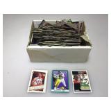 Box of sports cards