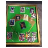 Framed sports cards