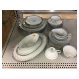 Noritake Replacement China - Silver Key Pattern -