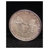 Silver Eagle 999 1 oz  TONED 1998
