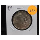 1883 O Silver Morgan dollar