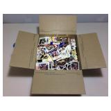 Box of assorted sports cards