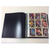 Binder of sports cards