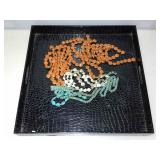 Bag of assorted beads. Craft, jewelry