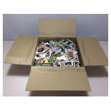 Box of assorted sports cards.