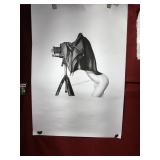 Hua Cui Original Charcoal on Paper w/ COA . Nude