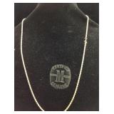 14K Gold necklace chain 9.2g 24"