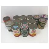 Vintage Oil Can Collection. Some w/ Contents