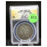 1890 Carson City Silver Morgan Anacs Graded 1890 Carson City Silver Morgan Anacs Graded