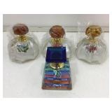 New art glass perfume bottles.