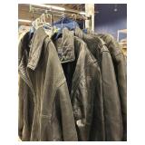 Assorted leather jackets. Various sizes. Assorted leather jackets. Various sizes.