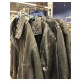 Assorted leather jackets. Various sizes.