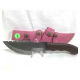Hand Made Damascus Knife with Custom Fitted Hand Made Damascus Knife with Custom Fitted
