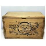 American Wildlife Wood Ammo Crate Custom Made by