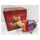 NIB sassy pig coin bank figurine.