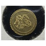 1/4 Zeri Gold Mahbub .917% Gold 1813 .9g 1/4 Zeri Gold Mahbub .917% Gold 1813 .9g