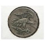 Feuchtwanger Cent 1837 Coin Eagle Rare Rare