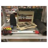 New web tie down system, flatware set in case and New web tie down system, flatware set in case and