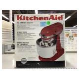 KitchenAid ice cream maker in box.