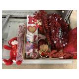 Valentines craft decor items.