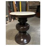 Marble Top Round Side Table From High End