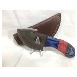 Hand Made Damascus Knife with Custom Fitted Hand Made Damascus Knife with Custom Fitted