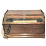 Antique Grand Roller Organ w/ Music Roll �Nearer Antique Grand Roller Organ w/ Music Roll �Nearer