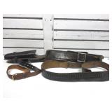 2 Leather Ammo Belts for SA 357 Mag Revolver  -