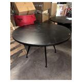 4 Ft Diameter Round Table With Metal Legs From