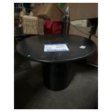 3.5ft Diameter Black Table with Round Base From