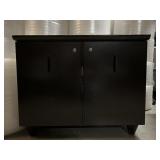 Dark Brown Locking Cabinet with Keys from High