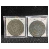 2-ottoman Empire Turkey Silver 5 Piastres Yr1223