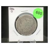 Silver Morgan Dollar In Flip